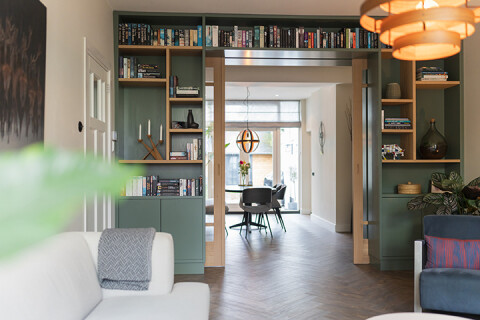 kamer en suite groen